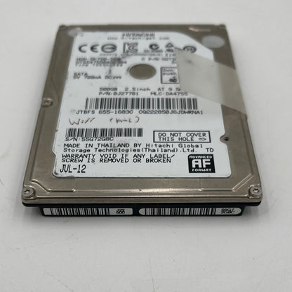 Hitachi 2.5" 500GB 500GB SATA II 3.0 Gb/s HDD HTS547550A9E384