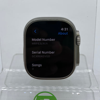 Unlocked Apple Watch Ultra 2 49MM Natural Titanium MRF63LW/A