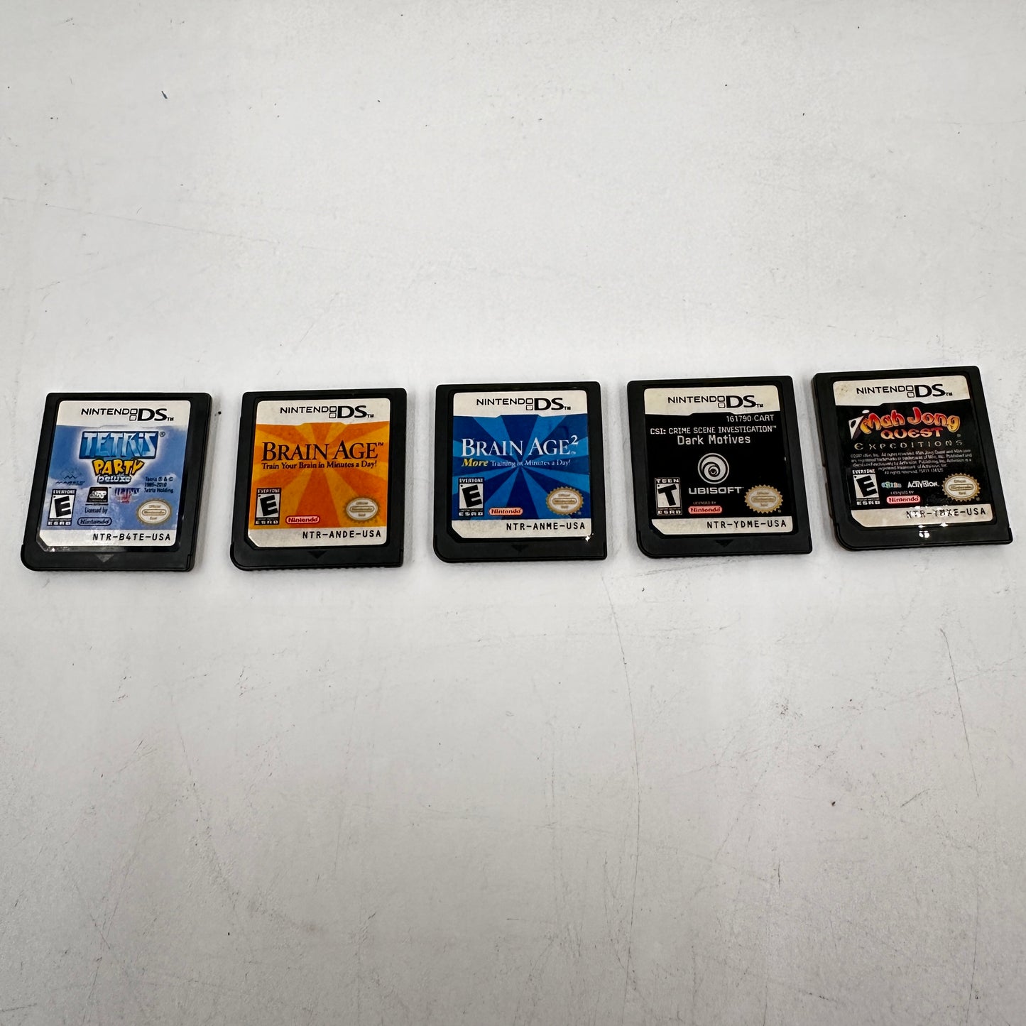 Lot of 5 Nintendo DS Game Cartridges Only