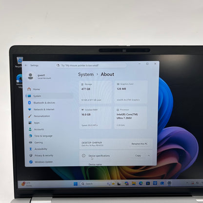 Dell Pro 14 Plus PB14250 14" Core Ultra 7 266V 2.2GHz 16GB RAM 512GB SSD