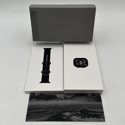 New Unlocked Apple Watch Ultra 3 49MM Black Titanium Black Ocean Band MF0J4LW/A