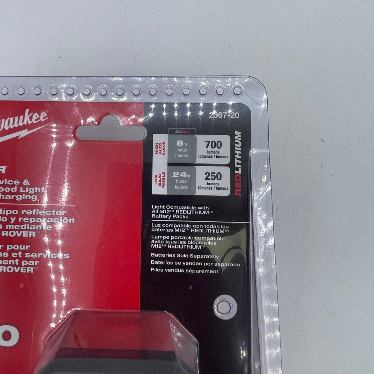New Milwaukee 2367-20 M12 12V Service & Repair Flood Light w/ USB Charging
