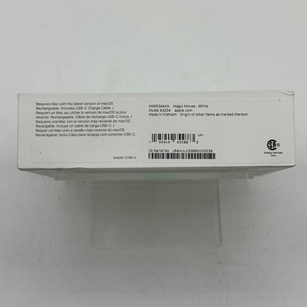 New Apple Magic Mouse A3204 White