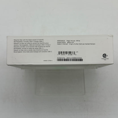 New Apple Magic Mouse A3204 White
