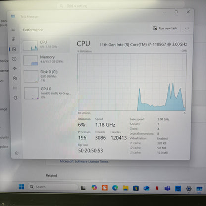 Lenovo ThinkBook X1 Carbon Gen 9 14" i7-1185G7 3.0GHz 16GB RAM 512GB SSD