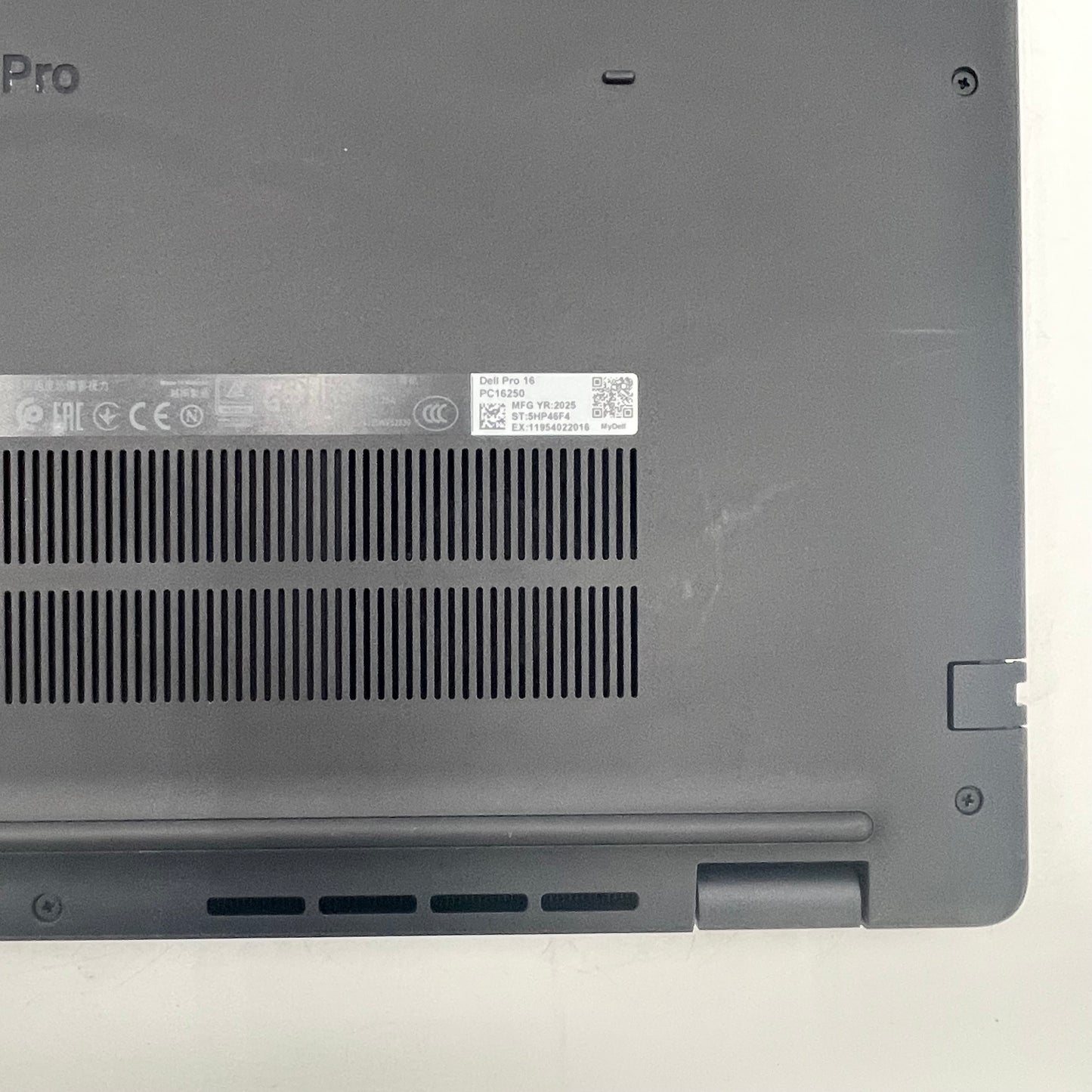 Dell Pro 16 PC16250 16" Core Ultra 5 225U 1.5GHz 16GB RAM 512GB SSD