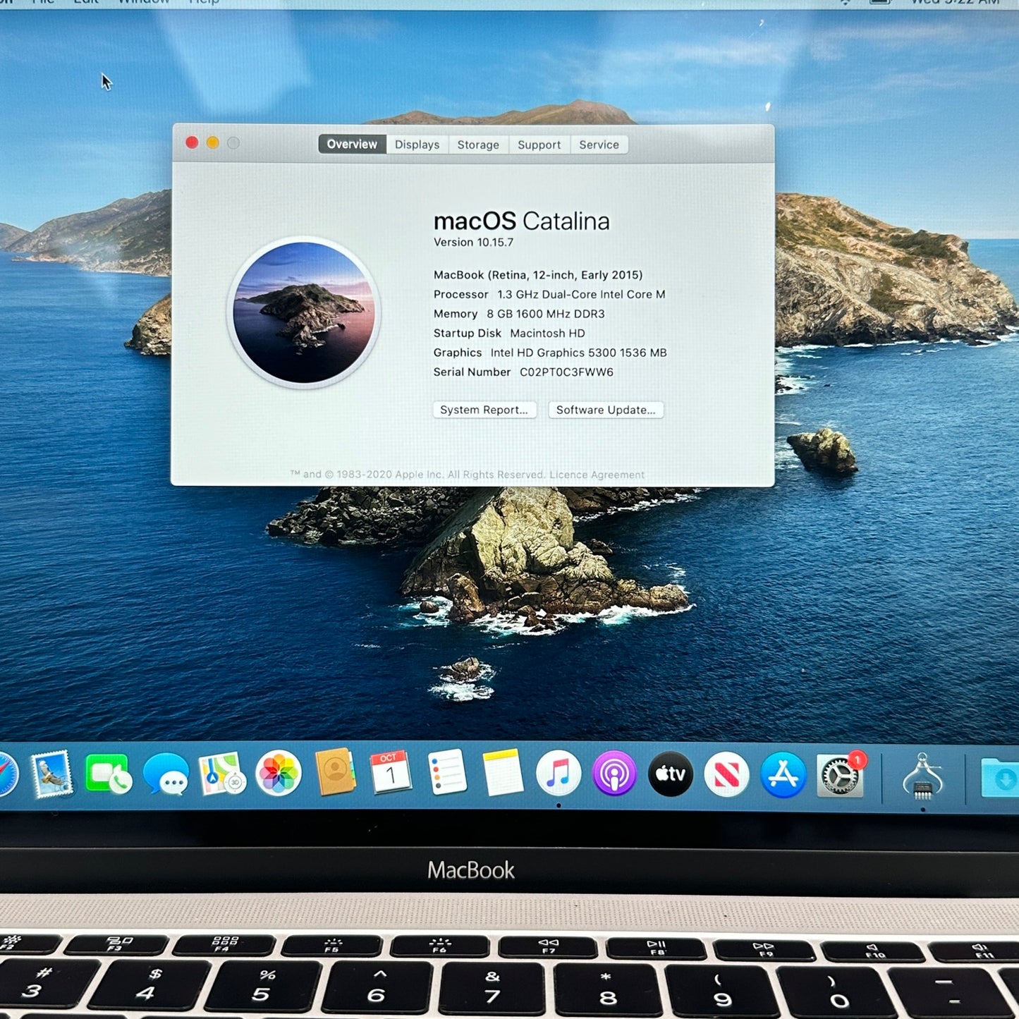 2015 Apple MacBook 12" Intel m5 1.2GHz 8GB RAM 512GB SSD Silver A1534 READ