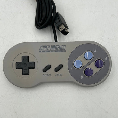 Super Nintendo SNES Original Wired Controller CLV-202 Gray