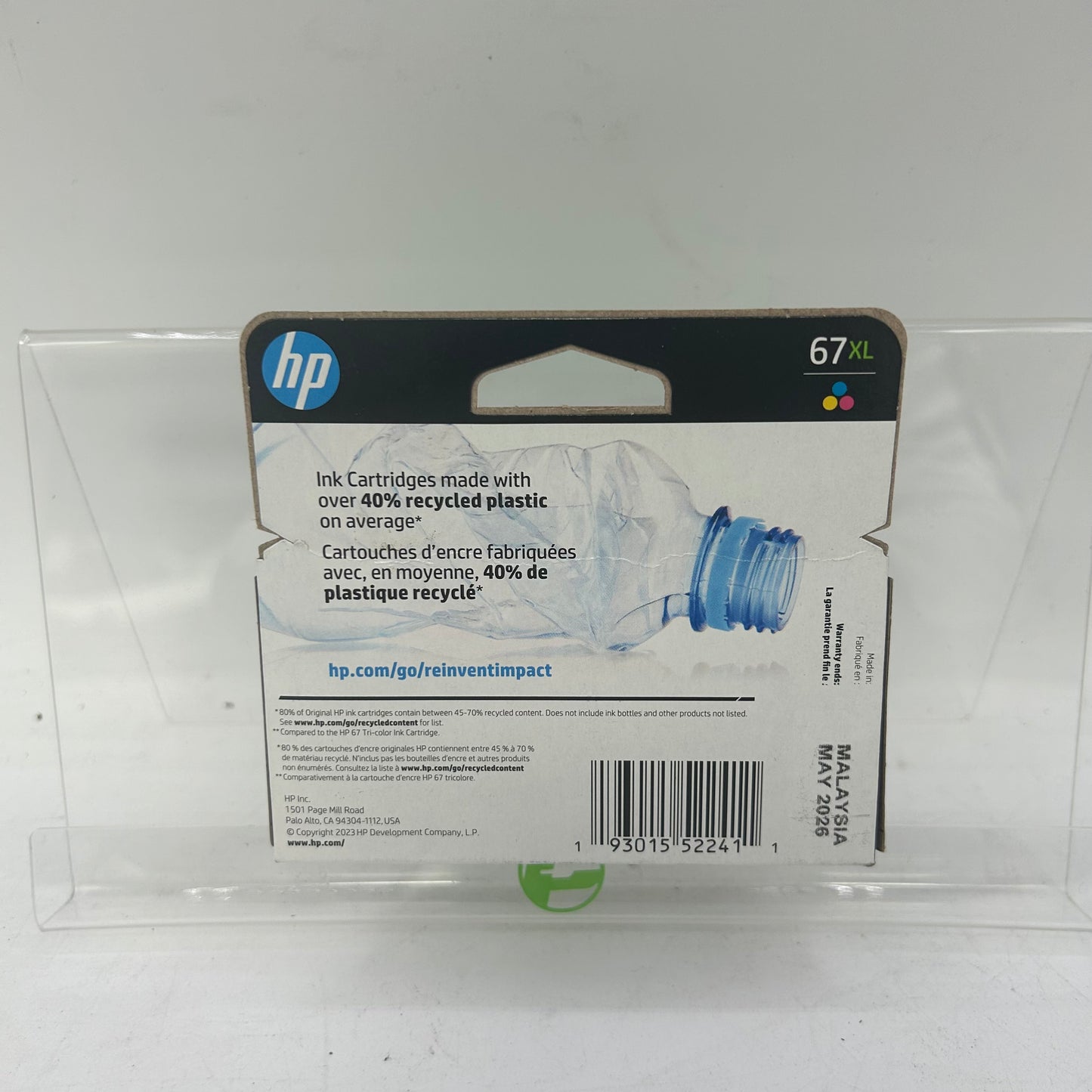 New HP 67XL 3YM58AN Tri-color Ink Cartridge