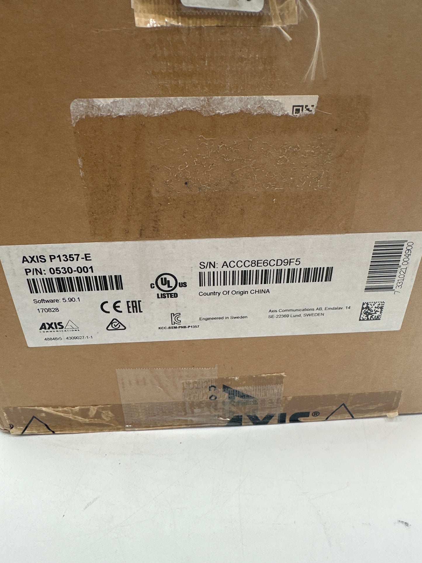 New Axis P1357-E Security Camera 0530-001