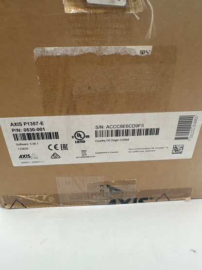 New Axis P1357-E Security Camera 0530-001