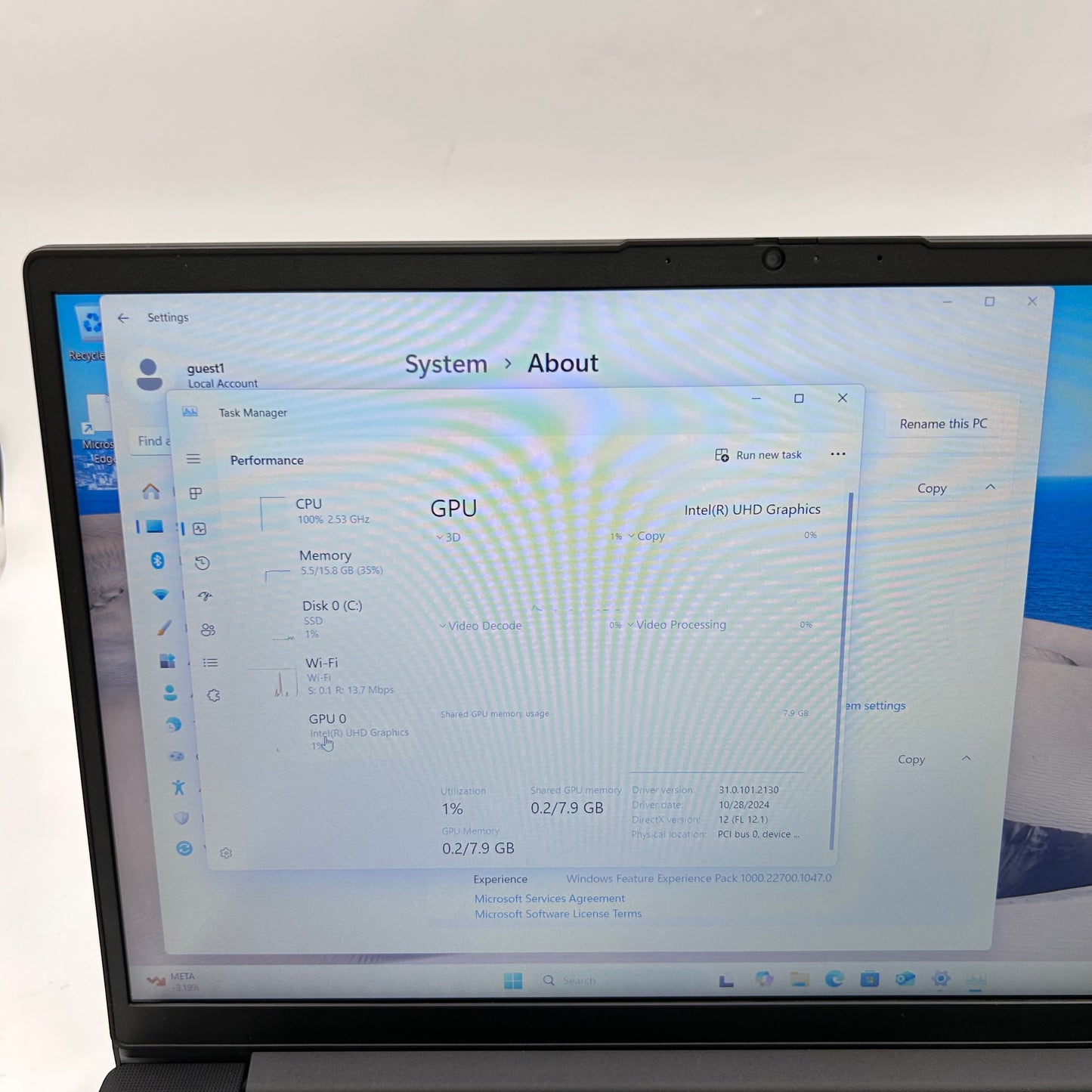 Lenovo V15 G2 IJL 15.6" Celeron N4500 1.1GHz 16GB RAM 1TB SSD