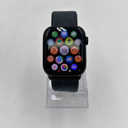 GPS Only Apple Watch Series 8 45MM Black Aluminum Dark Gray Sport Loop MNP13LZ/A