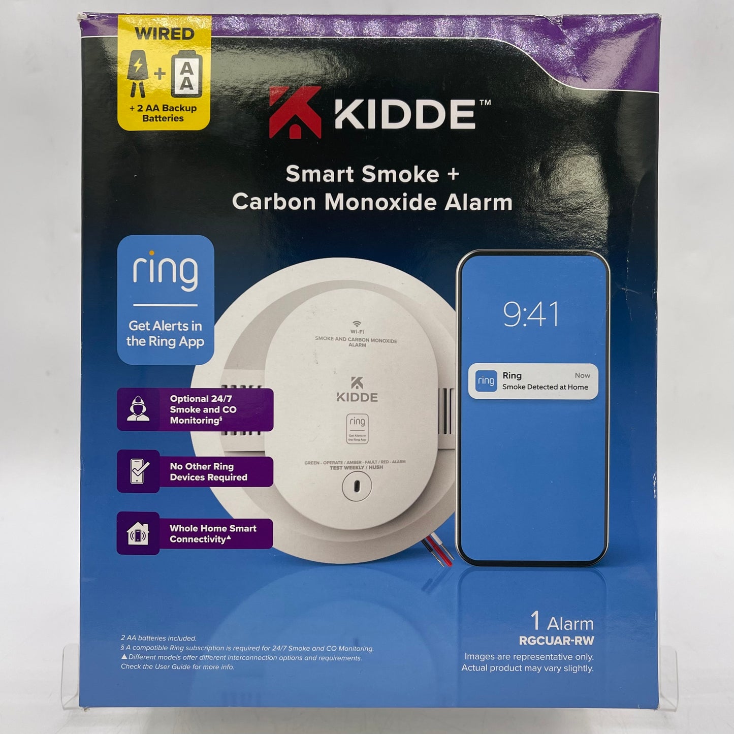 New KIDDE Smart Smoke + Carbon Monoxide Alarm