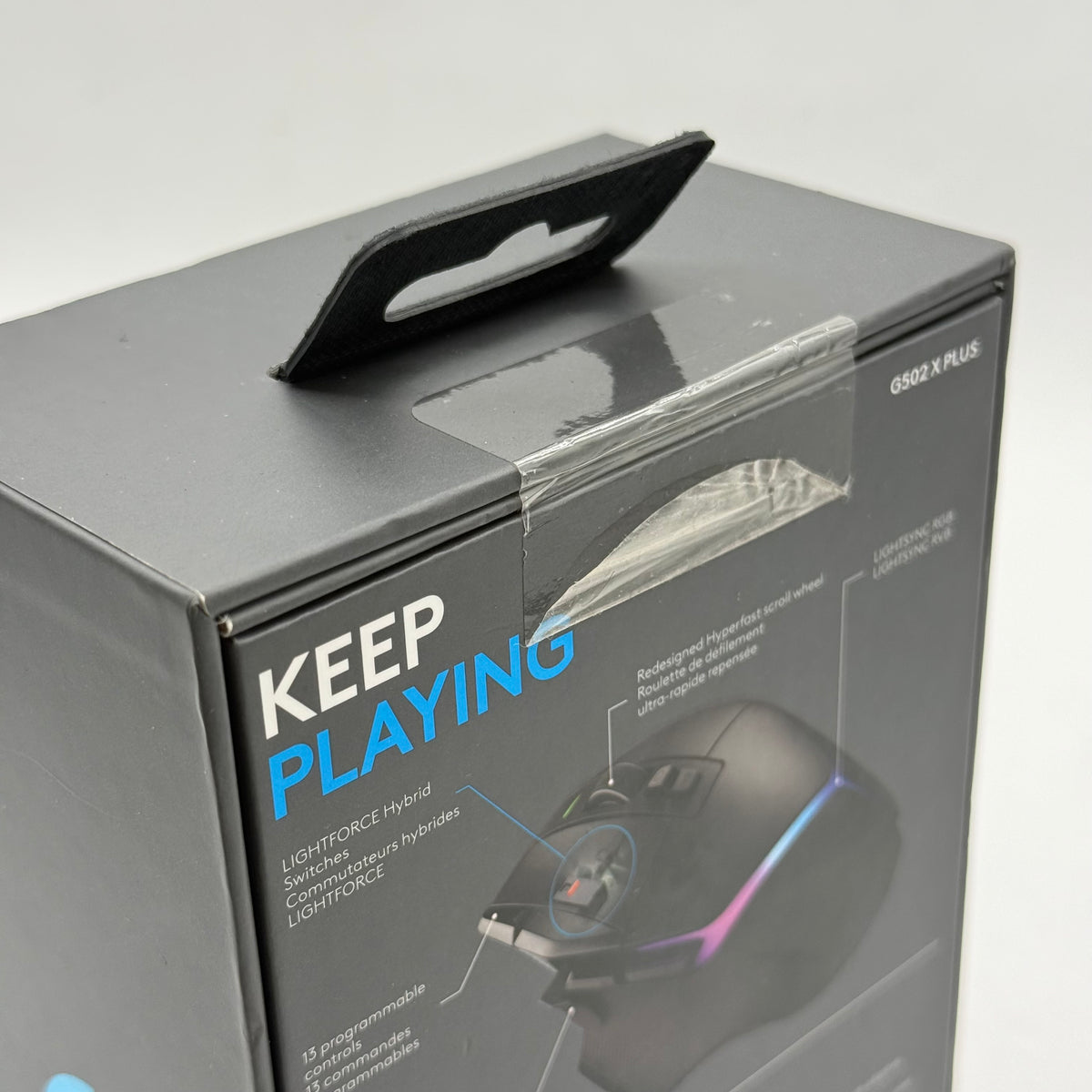 New Logitech G502 X Plus Lightspeed MR0089 Wireless Gaming Mouse Black