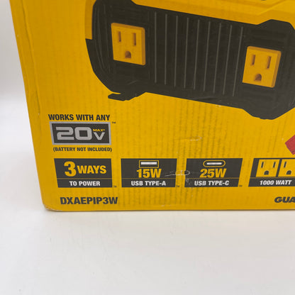 New DeWalt DXAEPIP3W 1000W Power Inverter 3 Ways