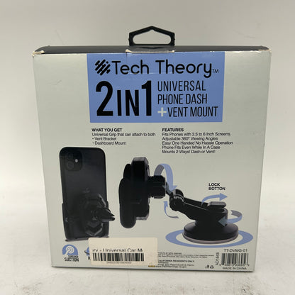 New Tech Theory 2 in 1 Universal Phone Dash + Vent Mount TT-DVMG-01