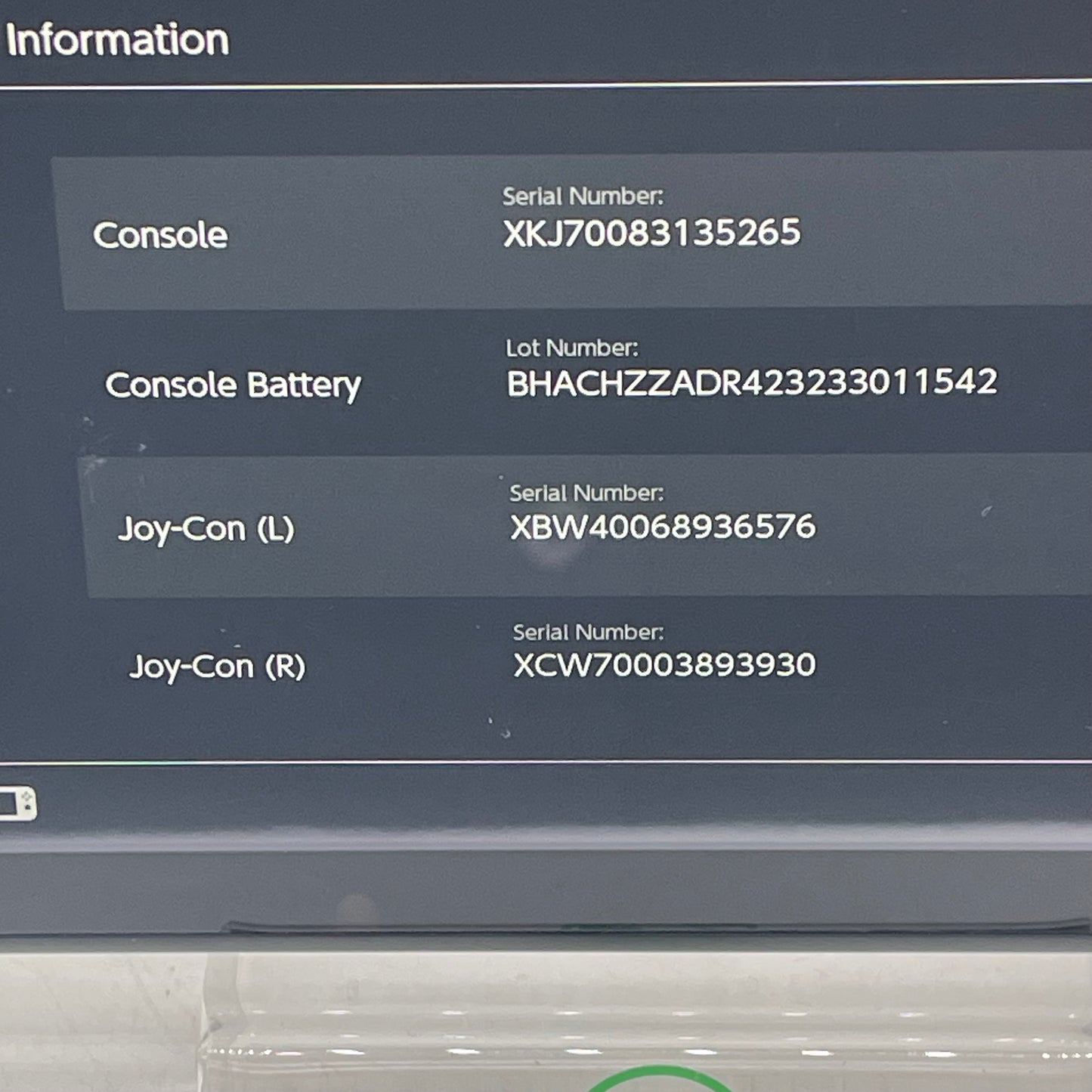 Nintendo Switch v2 Console Gaming System HAC-001(-01) Green/Gray