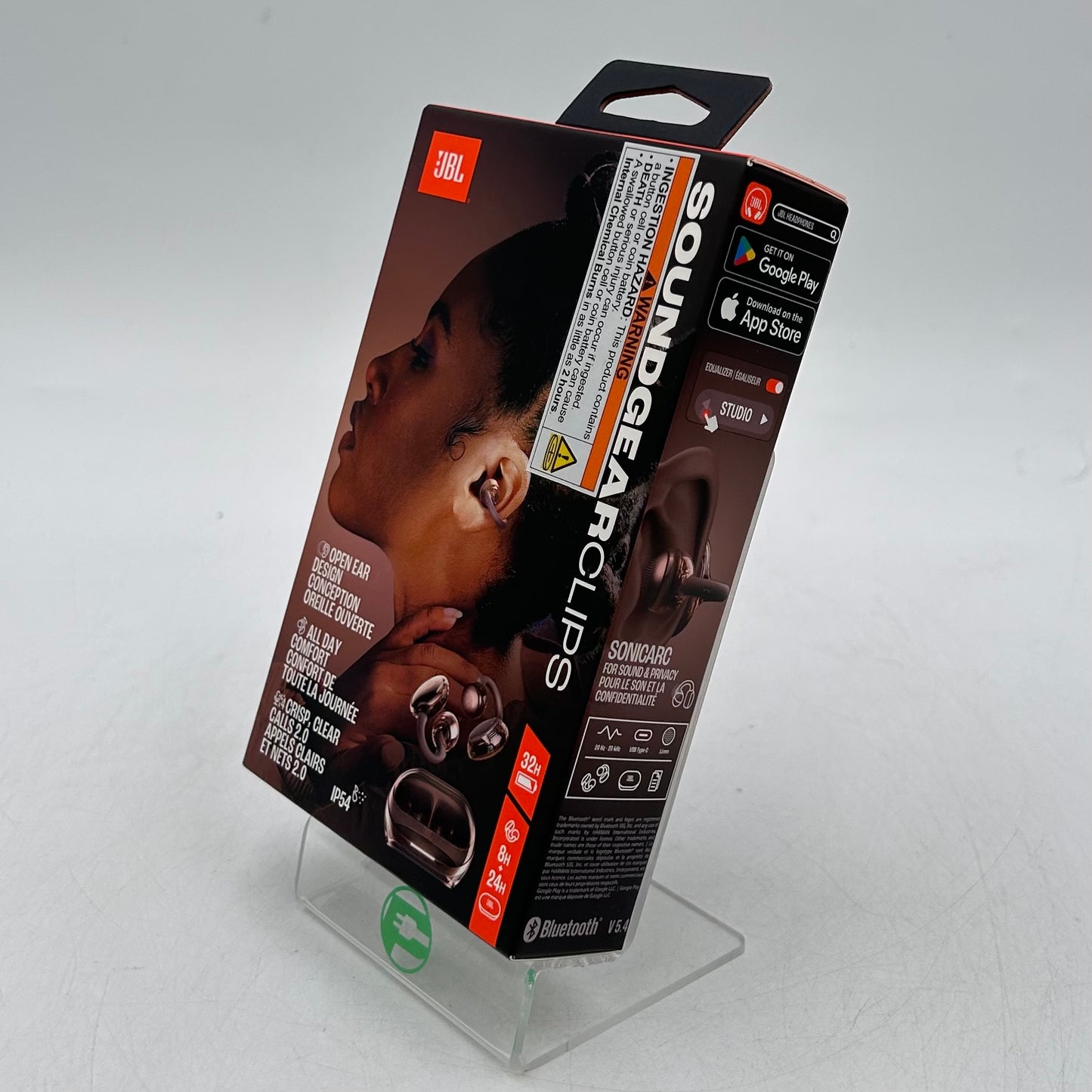 New JBL Soundgear Clips Open Ear True Wireless Earbuds Copper JBLSNDGEARCLCOPAM