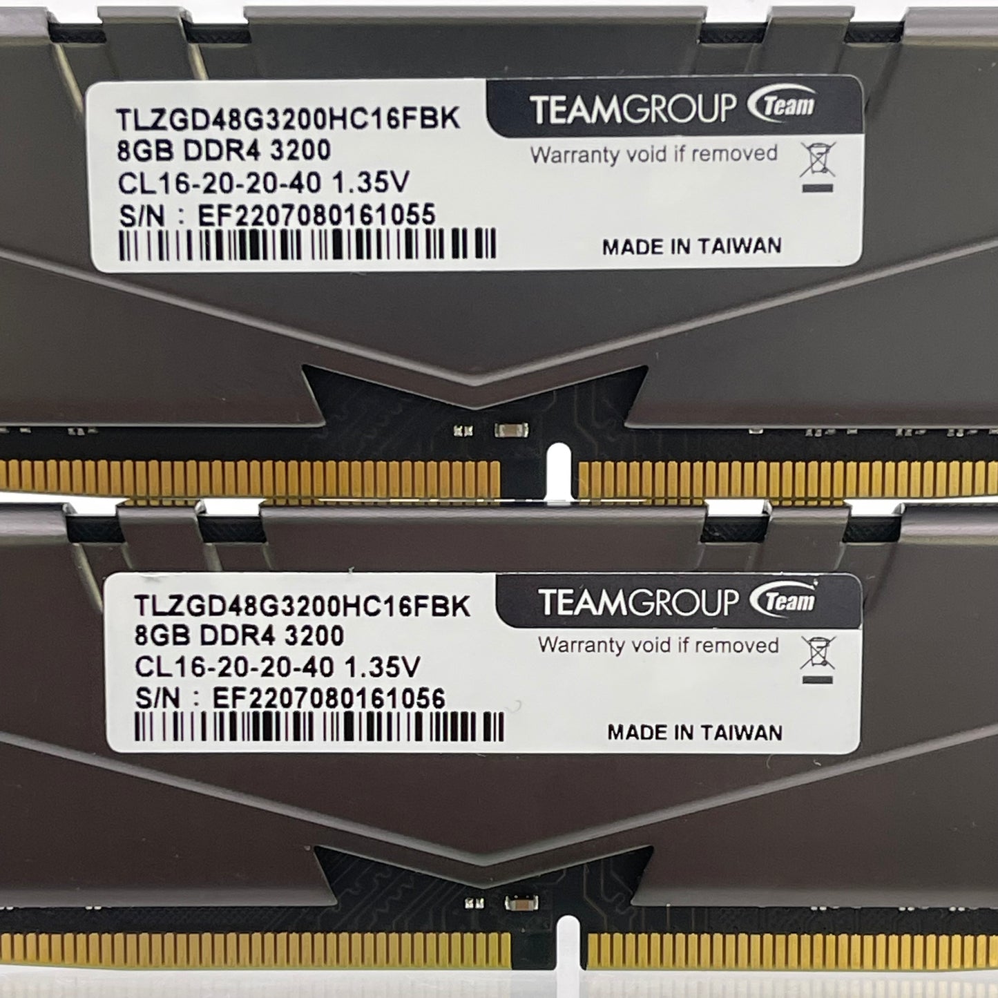 TeamGroup Vulcan Z 16GB (2x8GB) RAM DDR4 3200MHz TLZGD48G3200HC16FBK