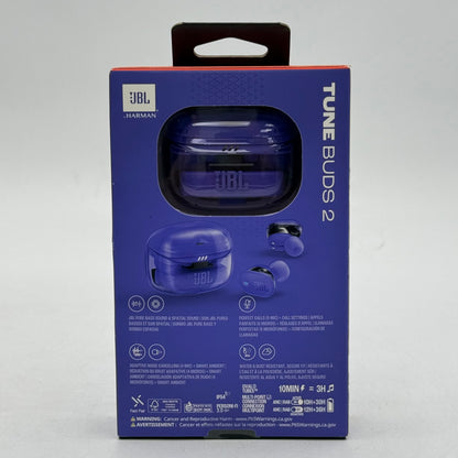 New JBL Tune Buds 2 In-Ear Wireless Headphones Ghost Purple JBLTBUDS2GMAEAM
