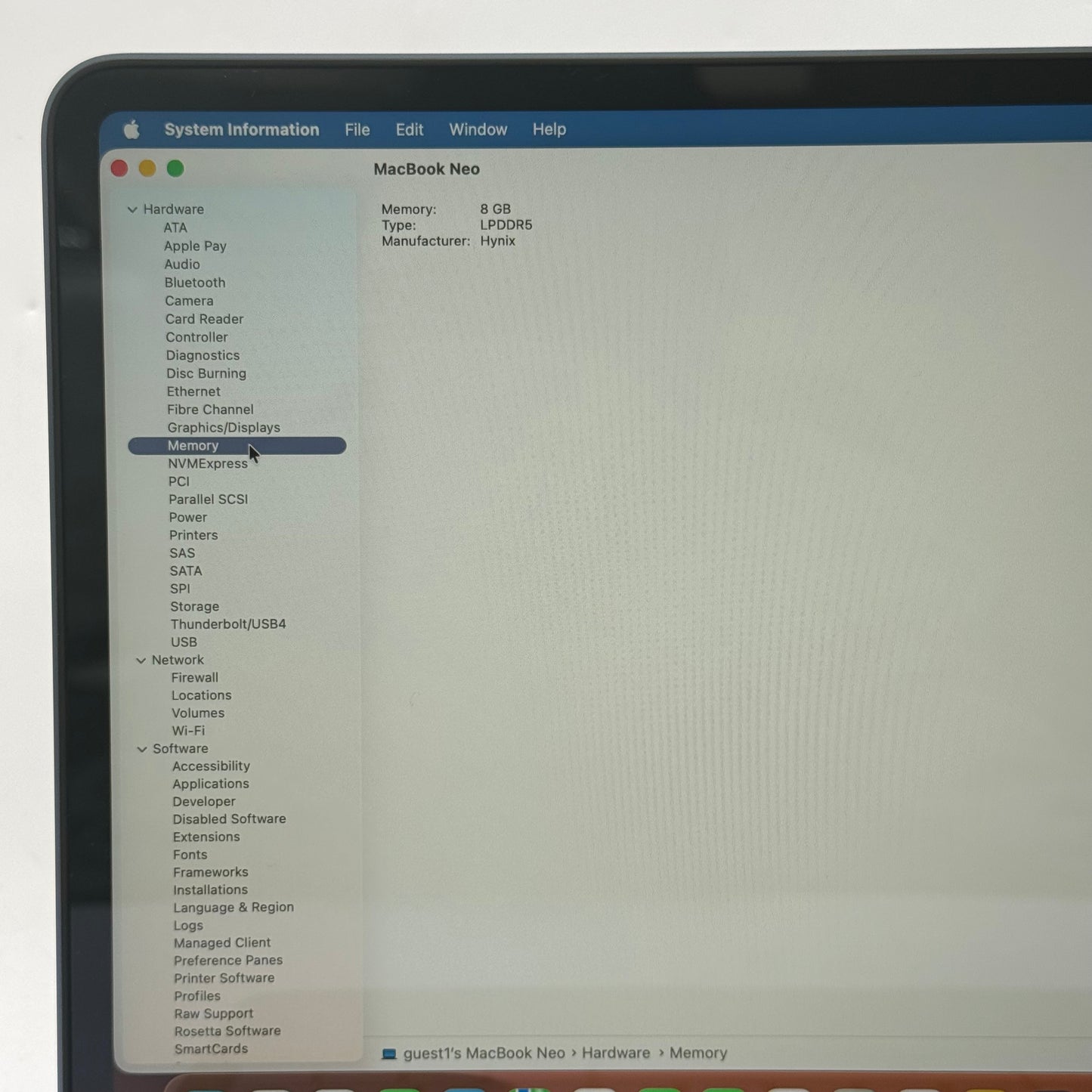 2026 Apple MacBook Neo 13" A18 Pro 5C GPU 4.0GHz 8GB RAM 512GB SSD MHFG4LL/A