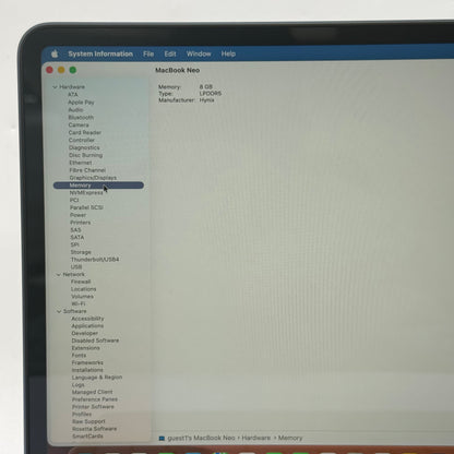 2026 Apple MacBook Neo 13" A18 Pro 5C GPU 4.0GHz 8GB RAM 512GB SSD MHFG4LL/A