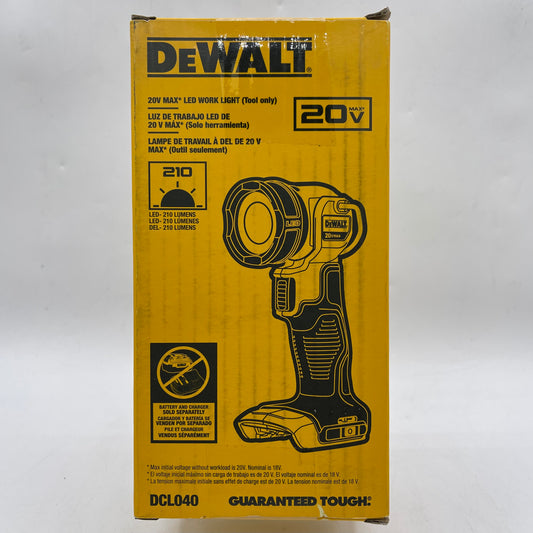 New DeWalt DCL040 20V MAX LED Portable Work Light