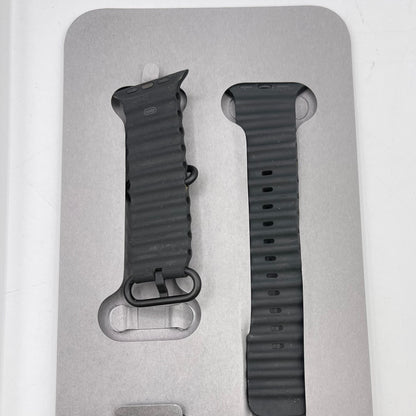 Unlocked Apple Watch Ultra 2 49MM Black Titanium Black Ocean Band  MX4P3LW/A