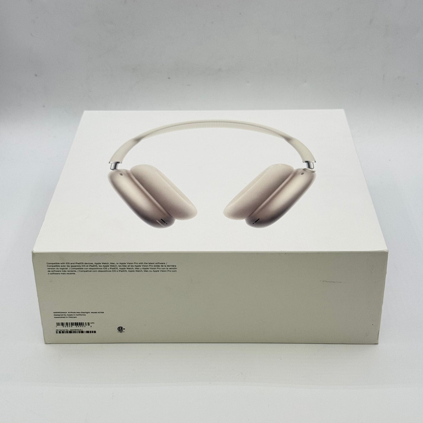 New Apple AirPods Max Wireless Over-Ear Headphones Starlight MWW53AM/A