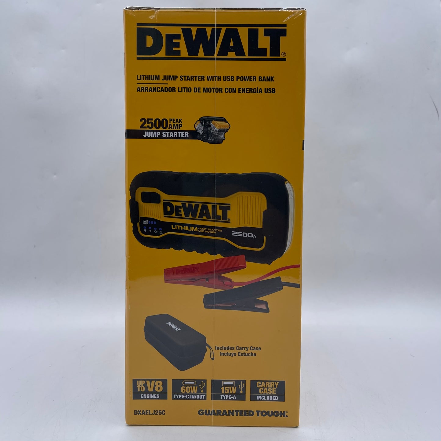 New DeWalt DXAELJ25C Lithium Jump Starter with USB Power Bank