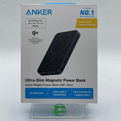 New Anker Ultra Slim Magnetic Power Bank MagGo 10K Power Bank A1664
