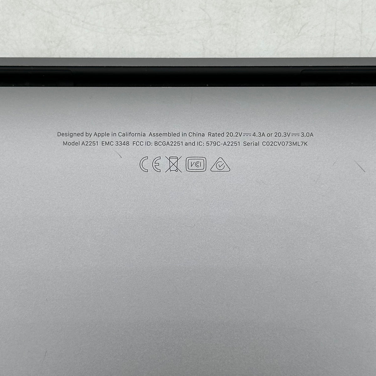 2020 Apple MacBook Pro 13.3" i7 2.3GHz 32GB RAM 2TB SSD Space Gray A2251