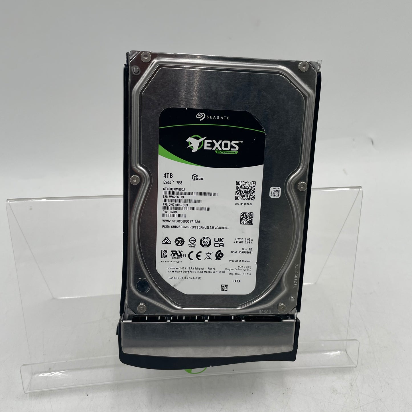 Broken Seagate Exos 7E8 4TB 3.5" SATA HDD ST4000NM000A