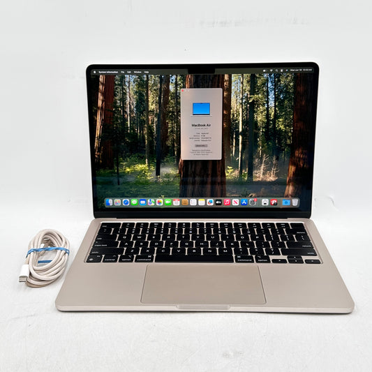 2024 Apple MacBook Air 13.6" M3 8C GPU 4.0GHz 8GB RAM 256GB SSD MRXT3LL/A