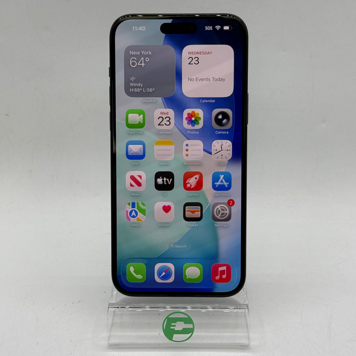 Factory Unlocked Apple iPhone 15 Plus 128GB Black MTXR3LL/A