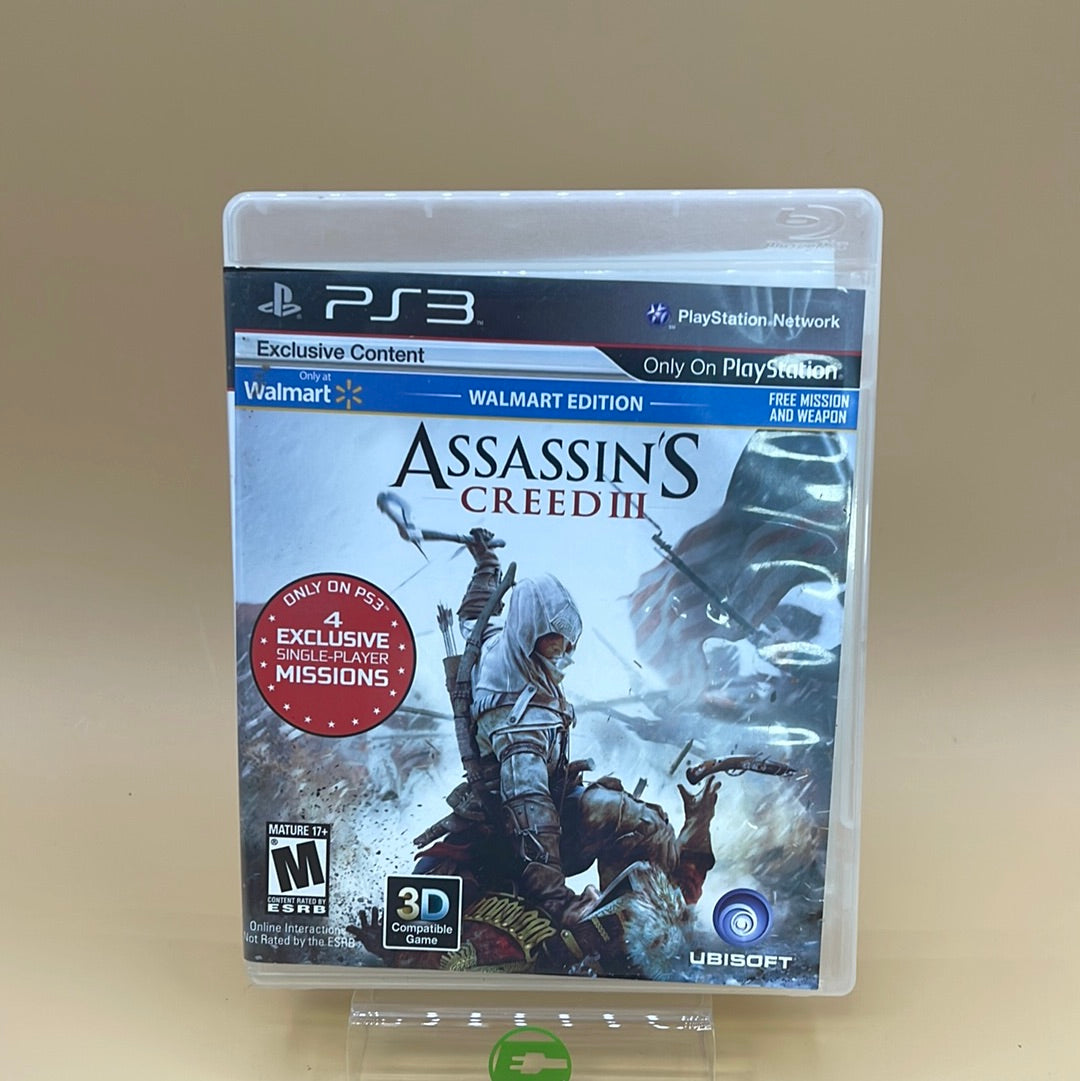 Assassin's Creed III  (Sony PlayStation 3 PS3,  2012)