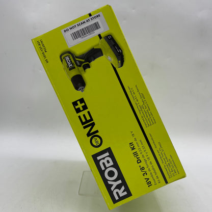 New Ryobi PCL201K1 18V 3/8" Drill Kit