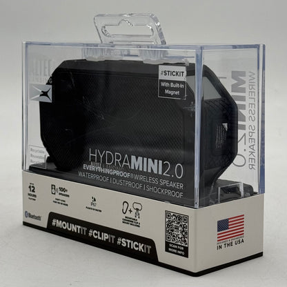 New Altec Lansing Hydra Mini 2 Portable Bluetooth Speaker Black IMW1002-BLKBLKG