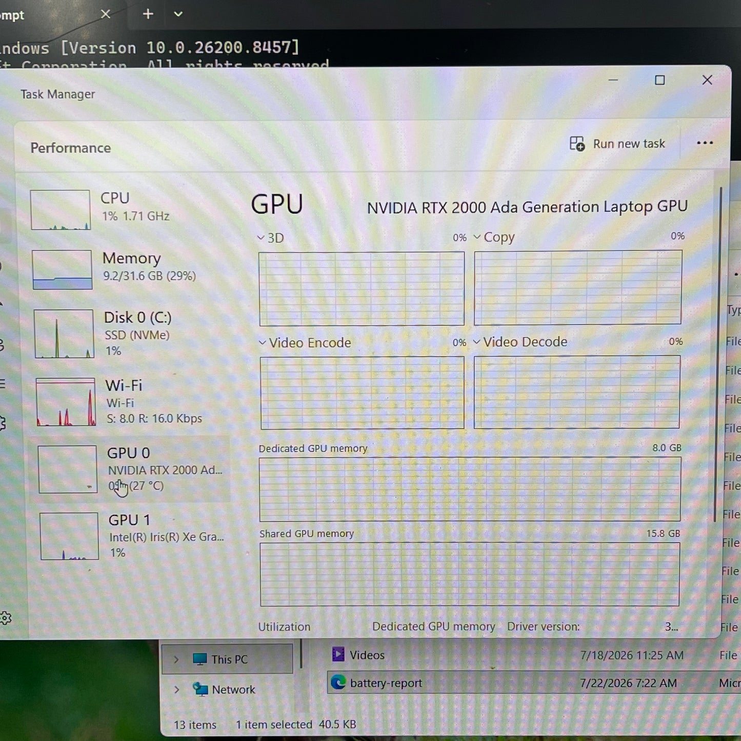Dell Precision 5680 16" i9-13900H 2.6GHz 32GB RAM 1TB SSD RTX 2000 Ada