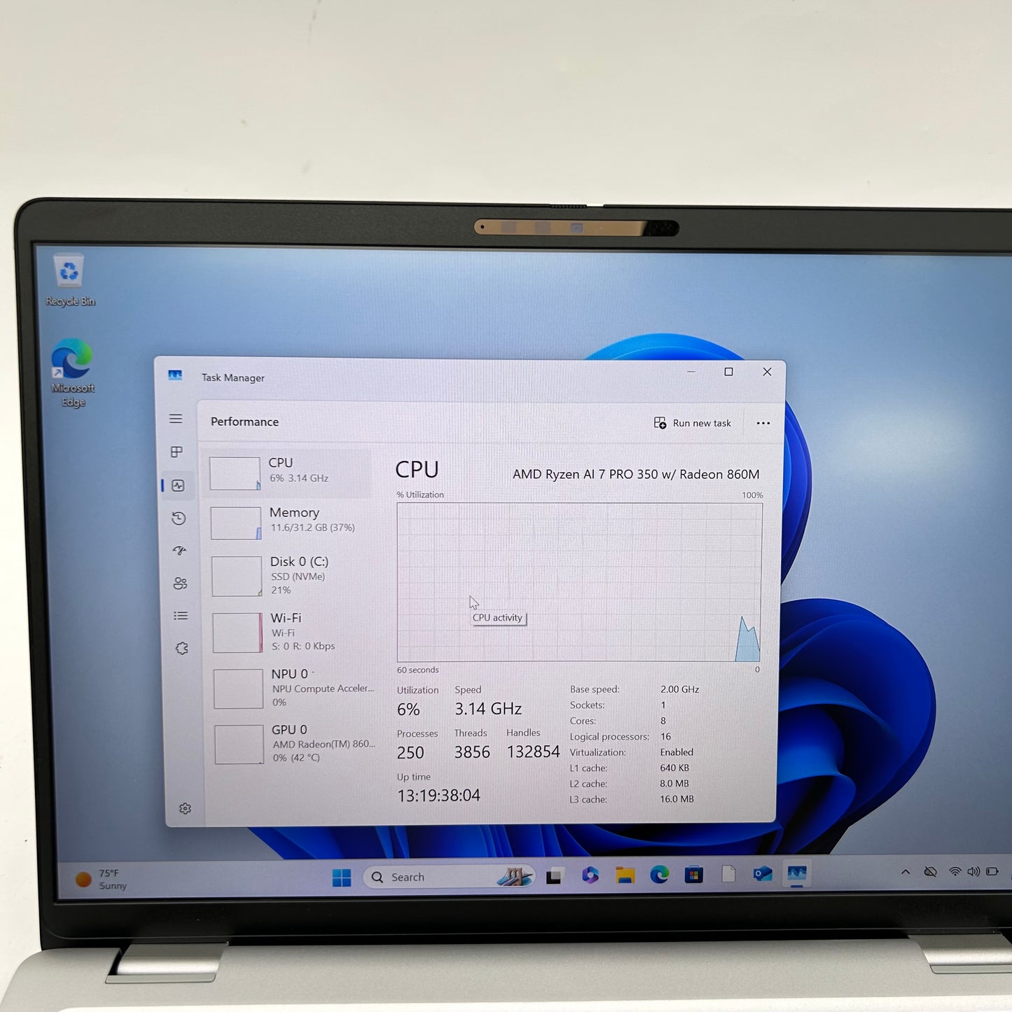 Dell Pro 14 Plus PB14255 14" Ryzen AI 7 Pro 350 2.0GHz 32GB RAM 512GB SSD