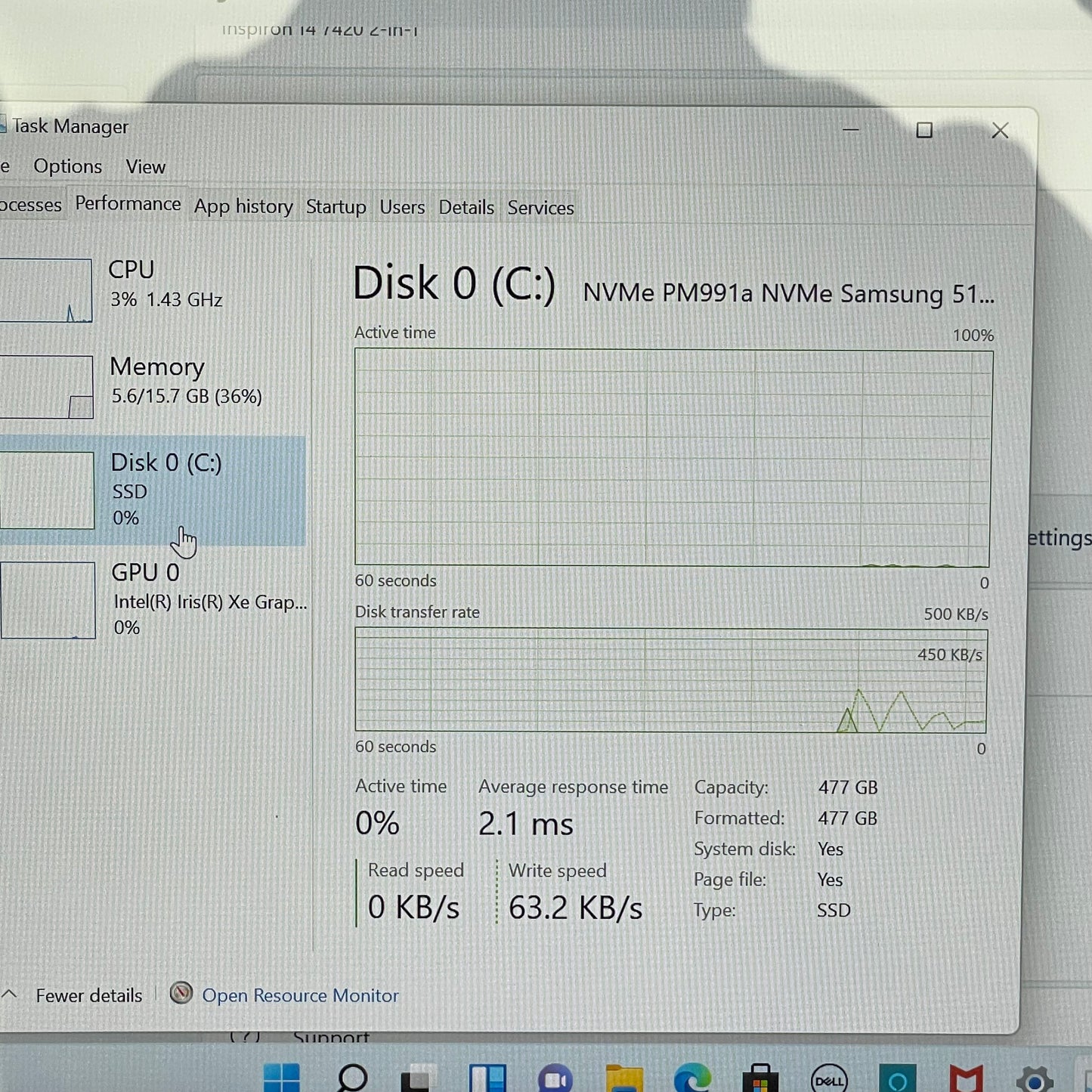 Dell Inspiron P161G 14" i7-1255U 1.7GHz 16GB RAM 512GB SSD