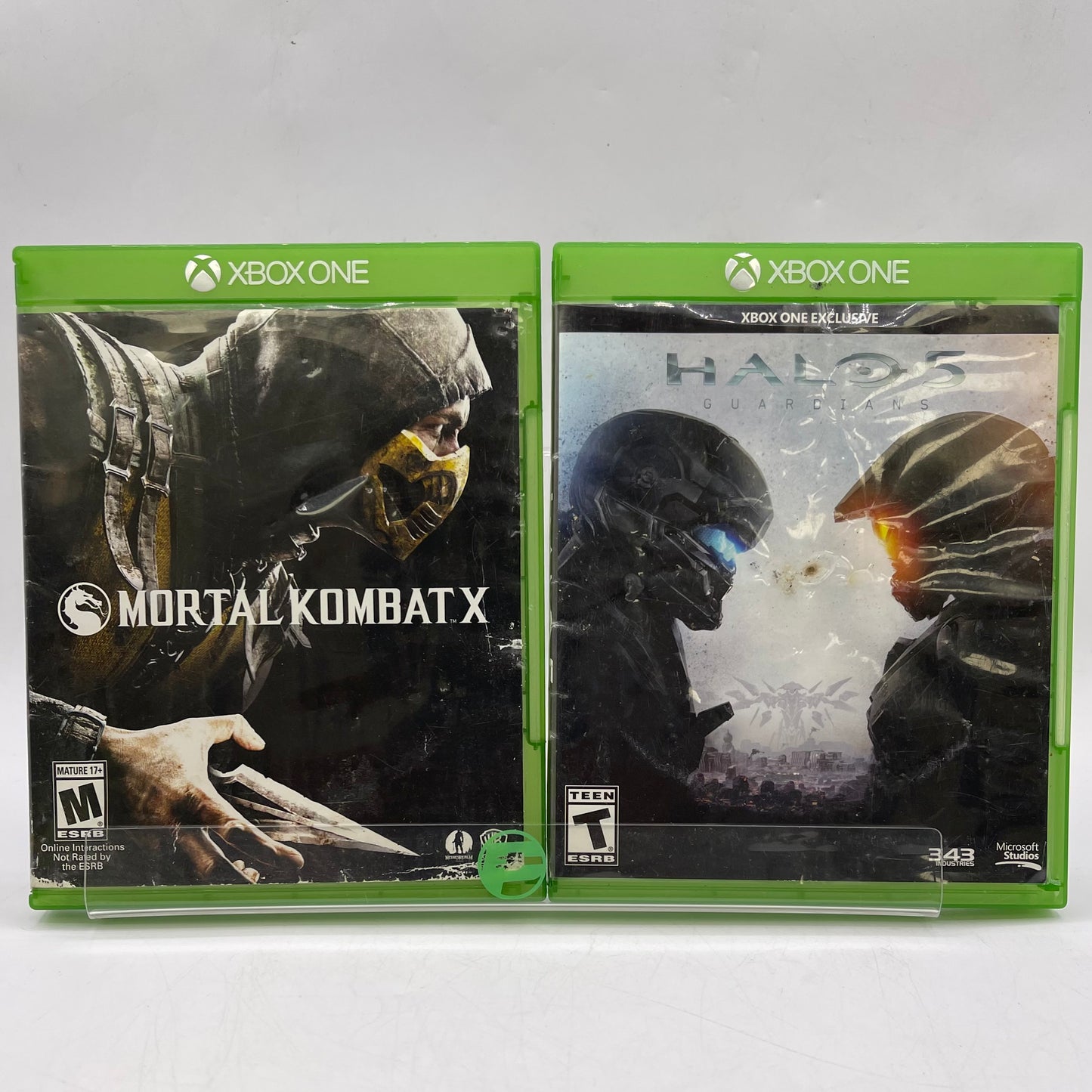 Lot of 2 Microsoft Xbox One Games Mortal Kombat | Halo 5
