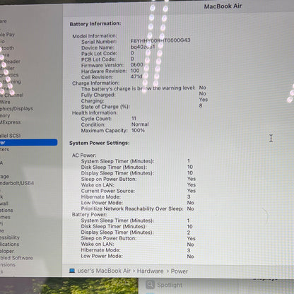 2025 Apple MacBook Air 13.6" M4 8C GPU 4.5GHz 16GB RAM 256GB SSD A3240