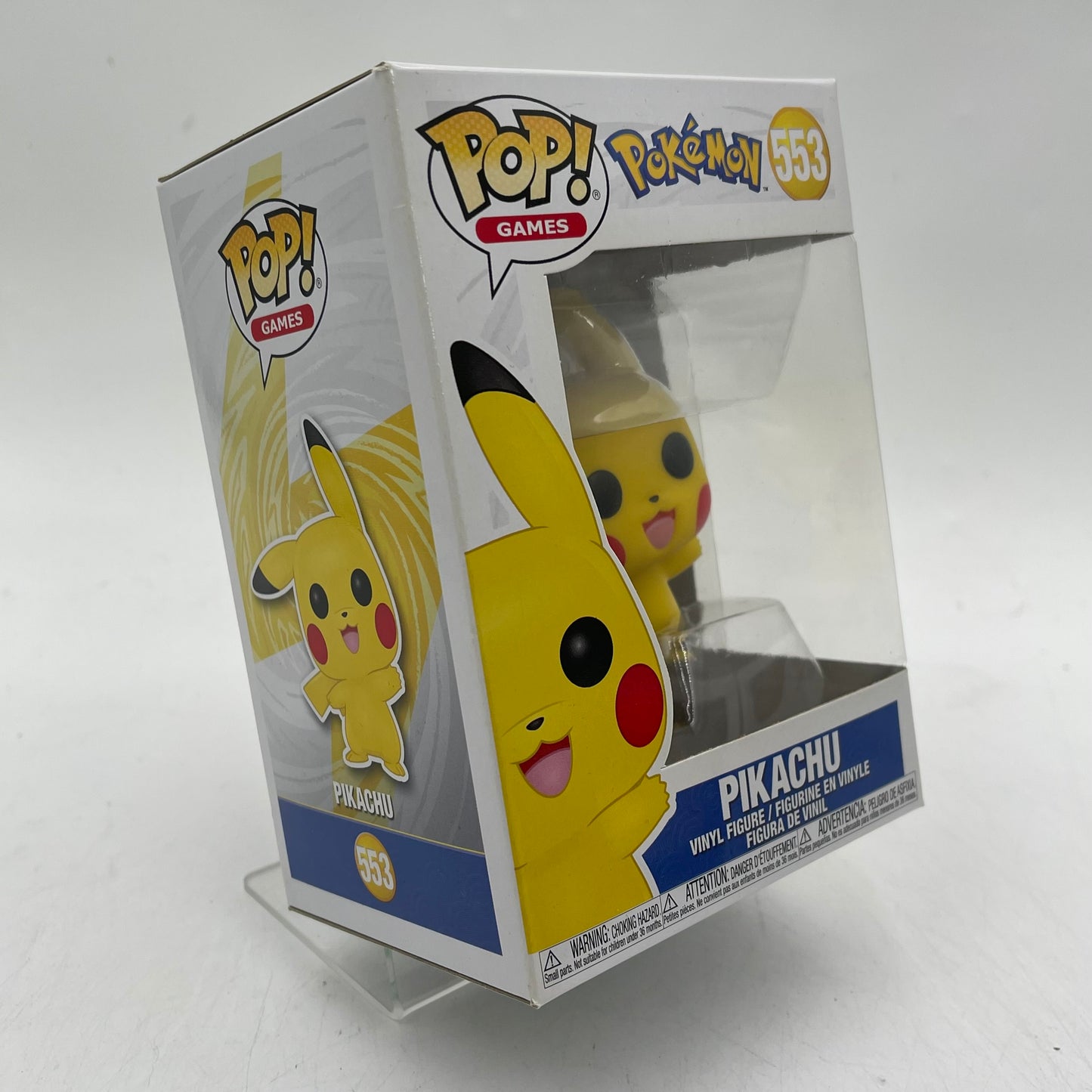 New Funko POP Games Pikachu Pokemon Vinyl Figure #553