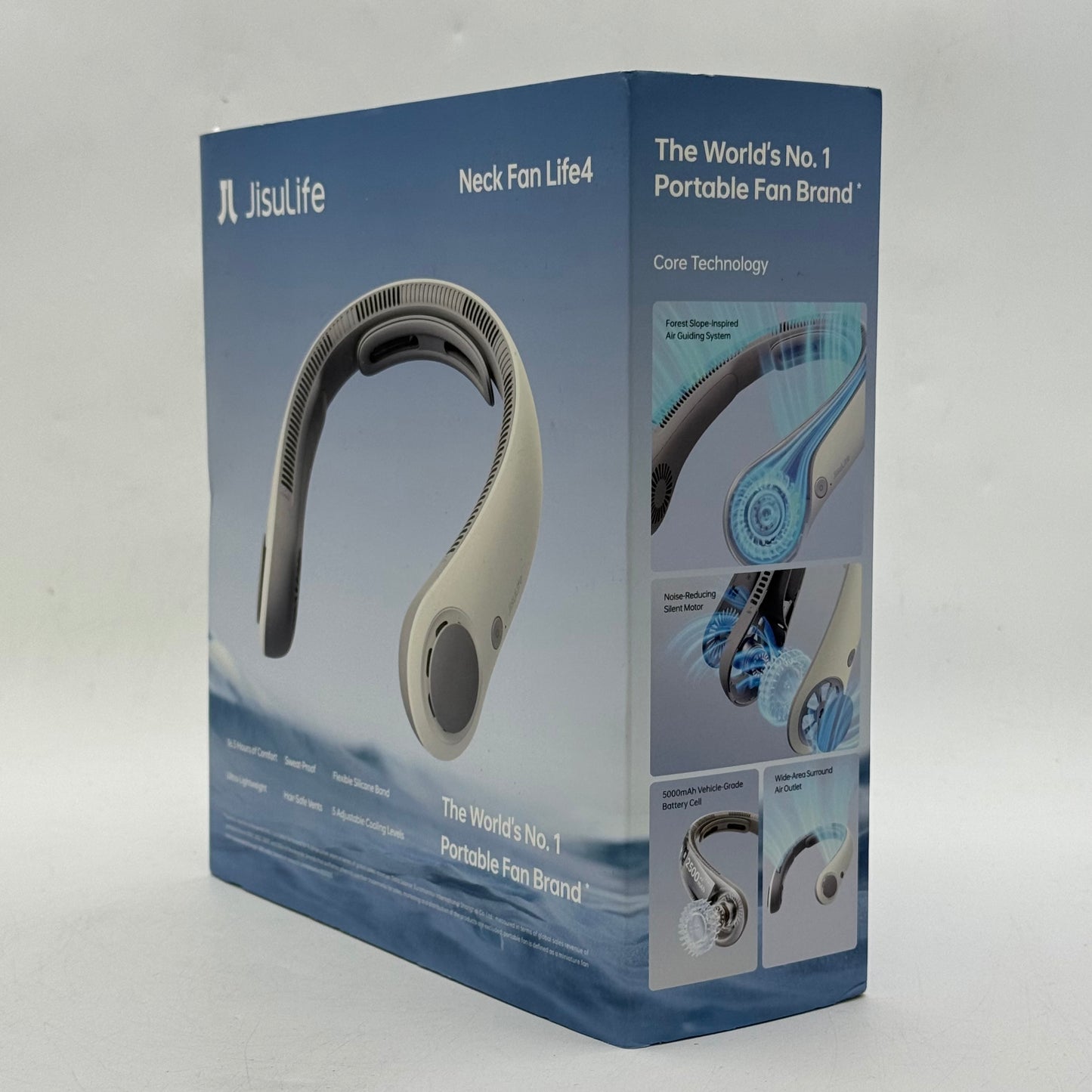 New JisuLife Neck Fan Life4 Wearable Neck Fan FNL04RTGY