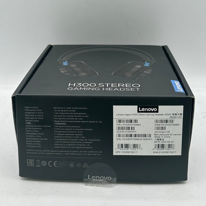 New Open Box Lenovo H300 Stereo Gaming Headset Black L02