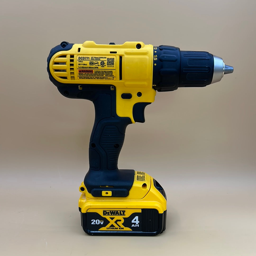 DeWalt DCD771 20V 1/2" (13mm) Cordless Drill Driver