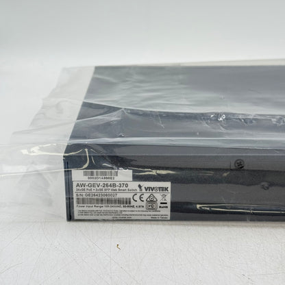 New Vivotek AW-GEV-264B-370 24xGE PoE + 2xGE SFP Web Smart Managed Switch
