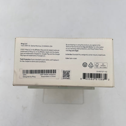 New Ring Doorbell Pro HD Video Smart Wi-Fi Wired